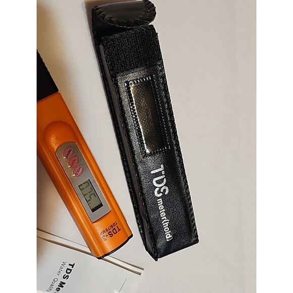 TDS Meter(hold) TDS-3 Temperature with Case Digital Home Water Tester Orange & B - Picture 5 of 6